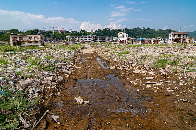 宮城県石巻市南浜町（2011年8月）