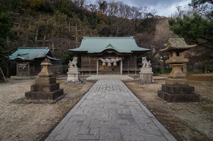 【写真】惠曇神社（江角）（拝殿）